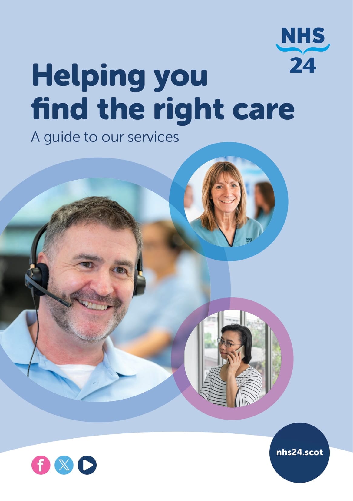 NHS 24. A Guide to our Services. Cover Page.