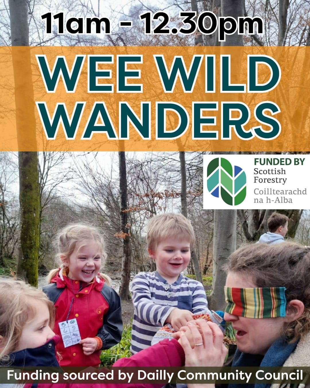 Undersky Wee Wild Wanders Dailly event flyer