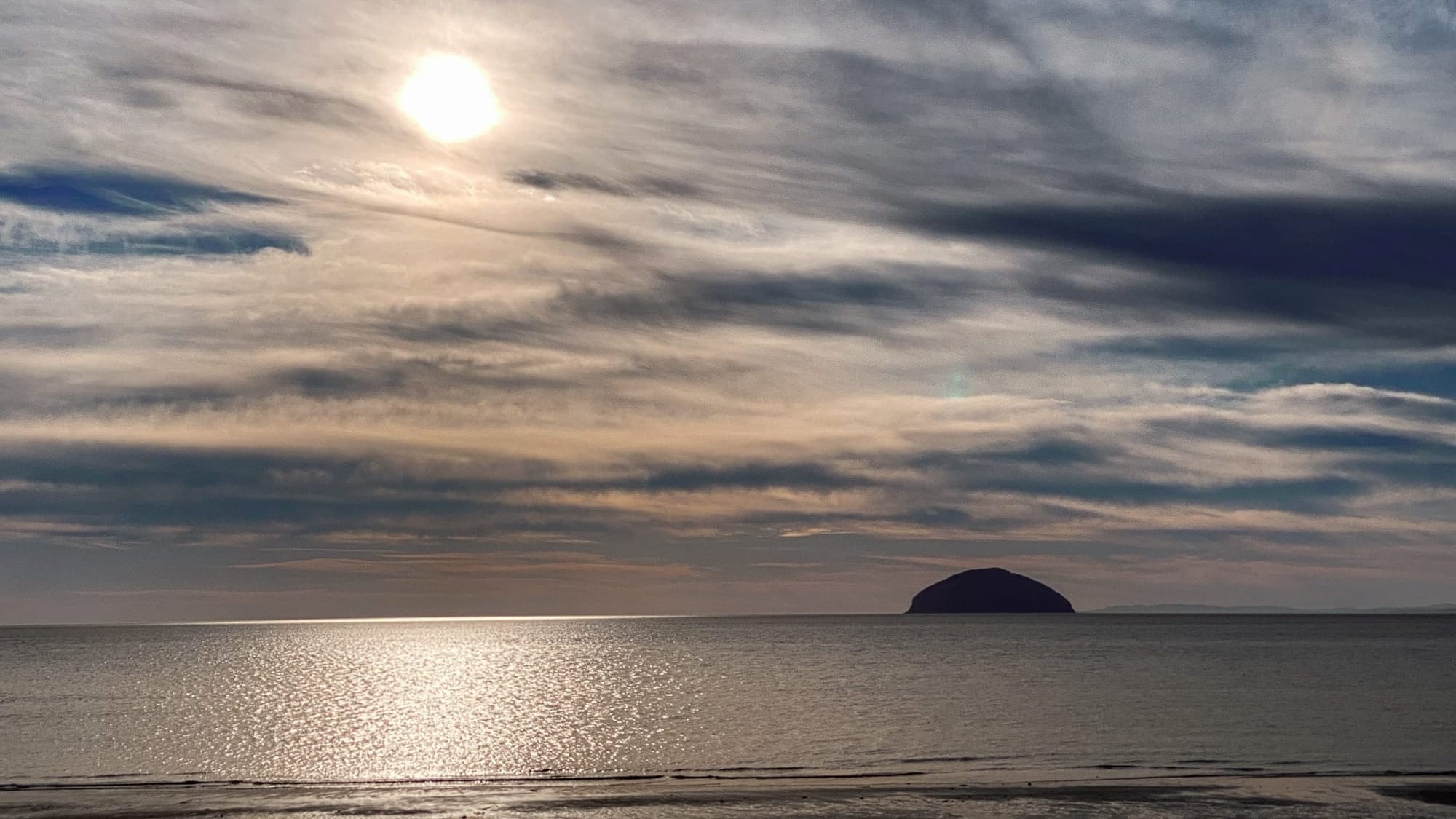 Ailsa Craig view from Girvan. Photo credit Shirley Woods, Dailly.