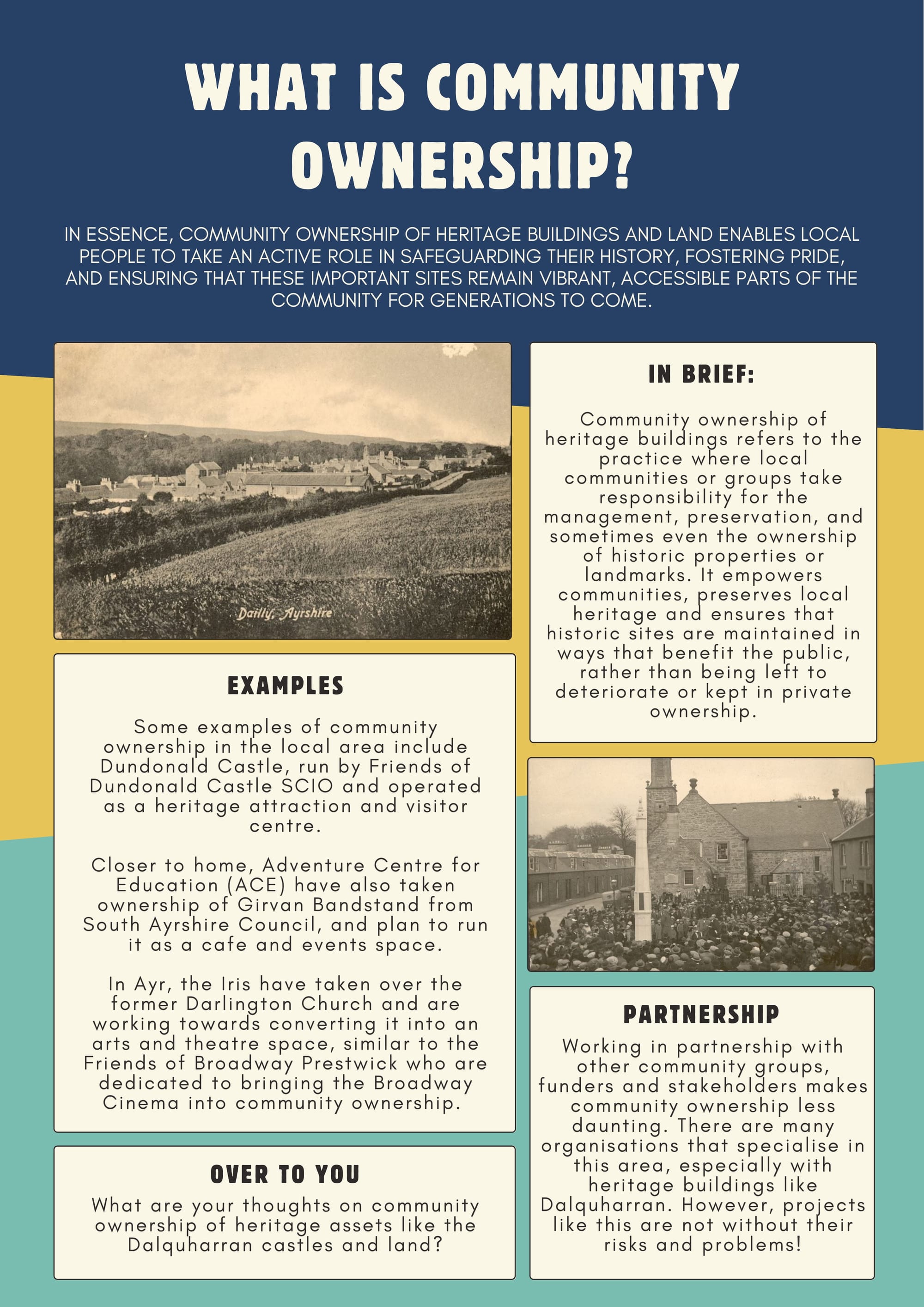 Dalquharran Estate & Grounds Proposed Community Ownership poster 4 of 6.