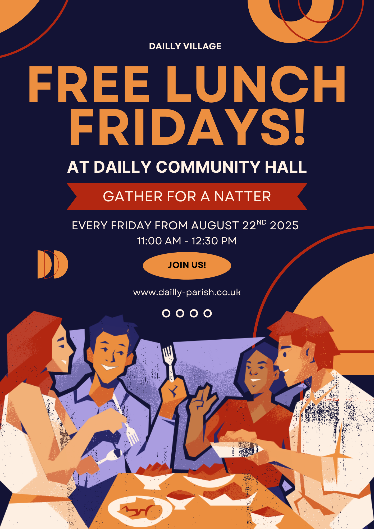 Free Lunch Fridays Flyer.