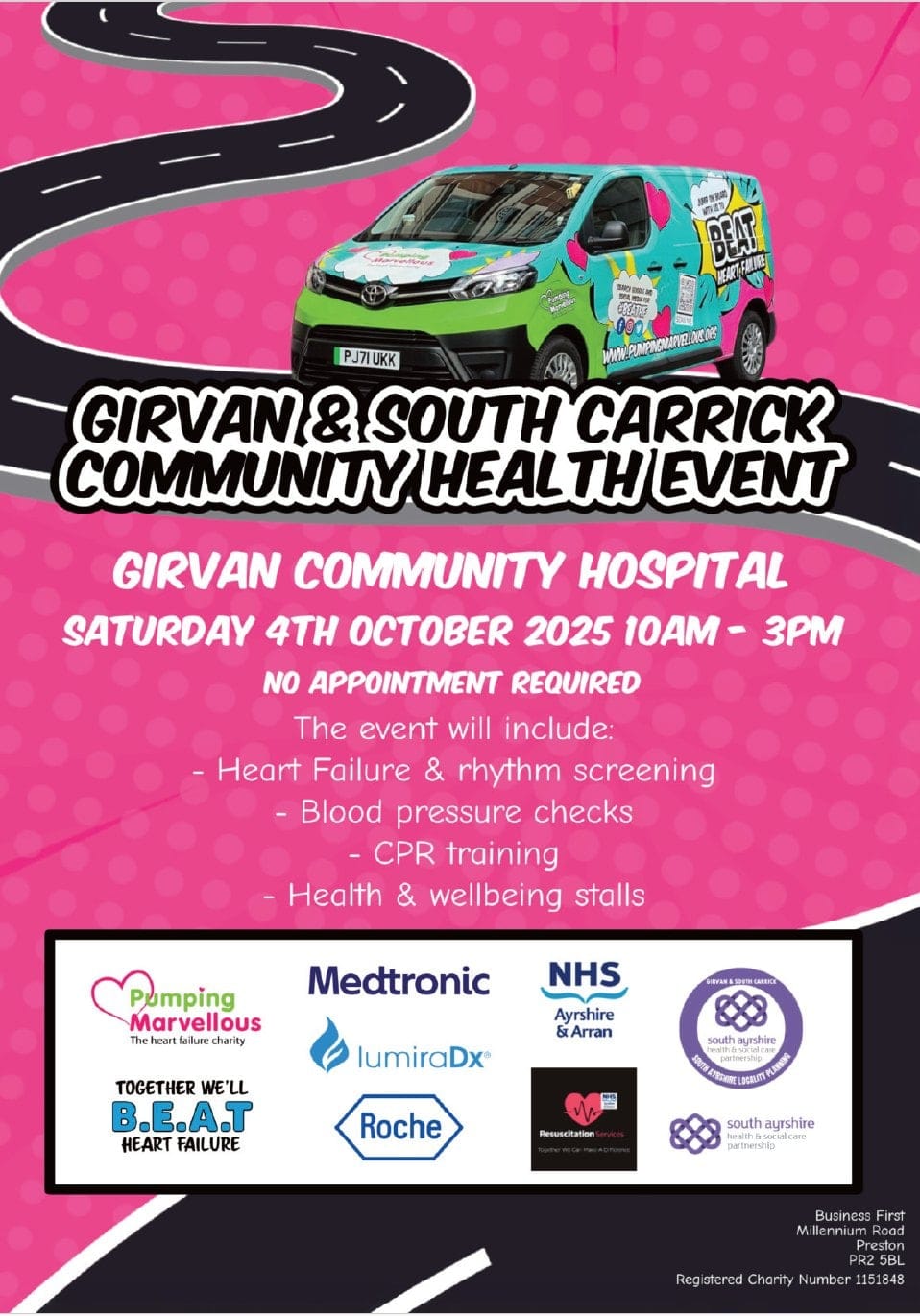 Girvan & South Carrick Community Health Event Flyer
