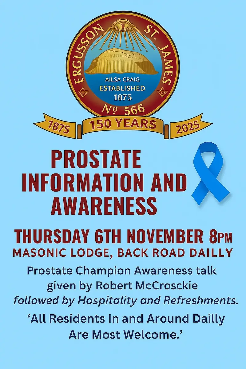 Prostrate Information and Awareness event 6 November 2025 creative.
