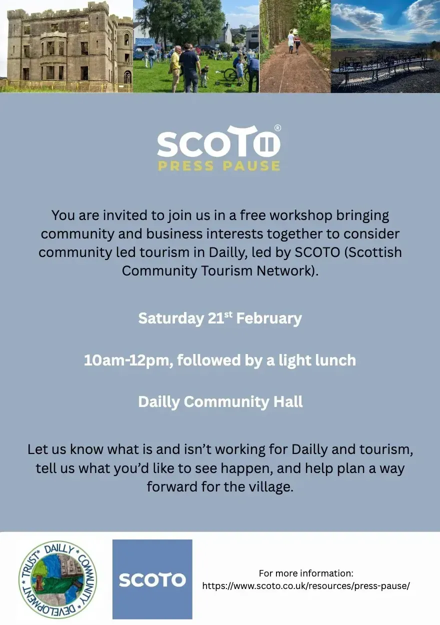 Scotto Community Workshop Dailly Flyer.