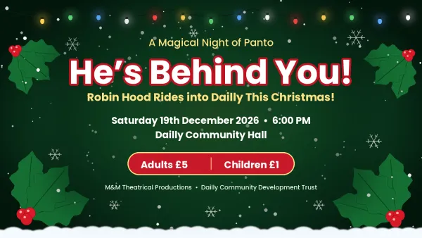 Robin Hood Dailly Panto blog header creative.